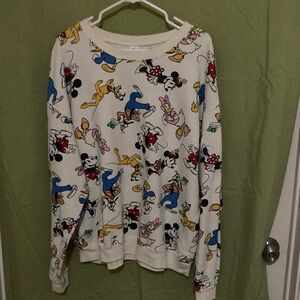 Disney Women's Cream Character Sweater